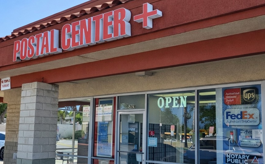 Postal Center Plus storefront in Hacienda Heights CA